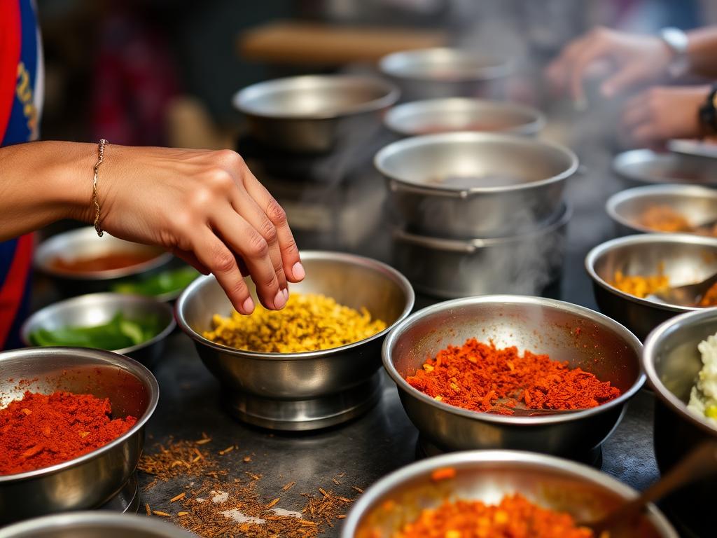 Spice market walk & home cooking class in Panjim, Goa